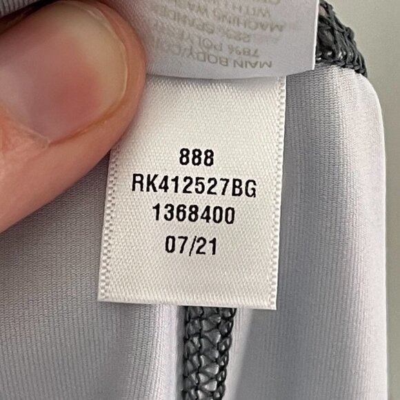 Z by Zella Girl's Athletic Leggings Youth XL 14/16 Abstract Print Gray & Pink - Picture 8 of 8